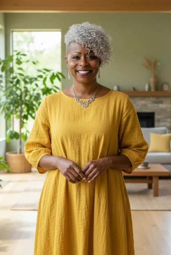 Tara Seabrook Insight LLC - Tara in Gold Dress